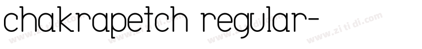 chakrapetch regular字体转换